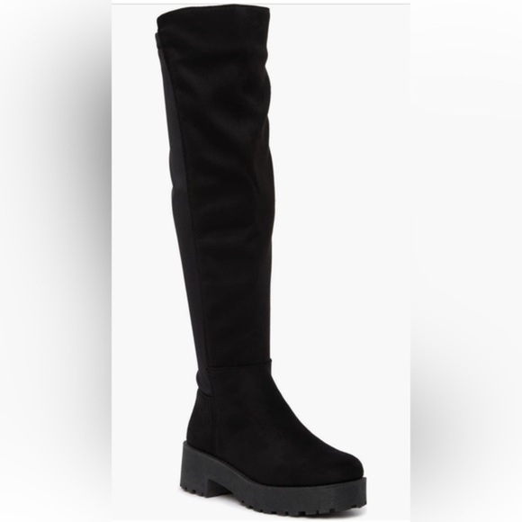 NWT Dirty Laundry Manhattan Lug Sole Over The Knee Boot - Picture 1 of 5